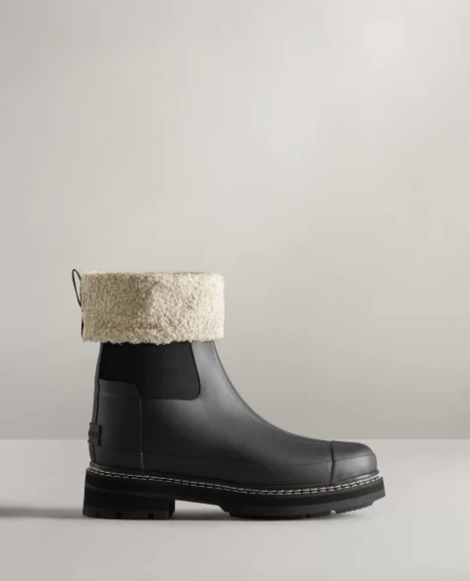 hunter boots Refined Stitch Roll Top Sherpa Boots