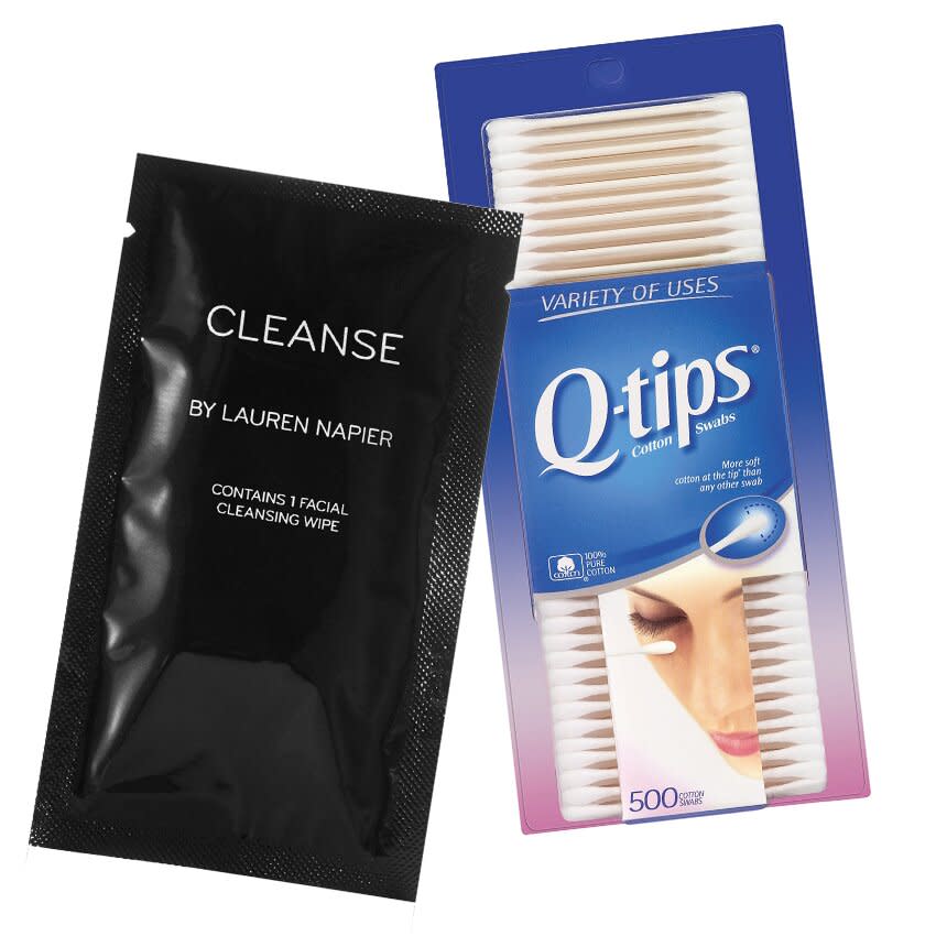 Q-Tips and Makeup Wipes