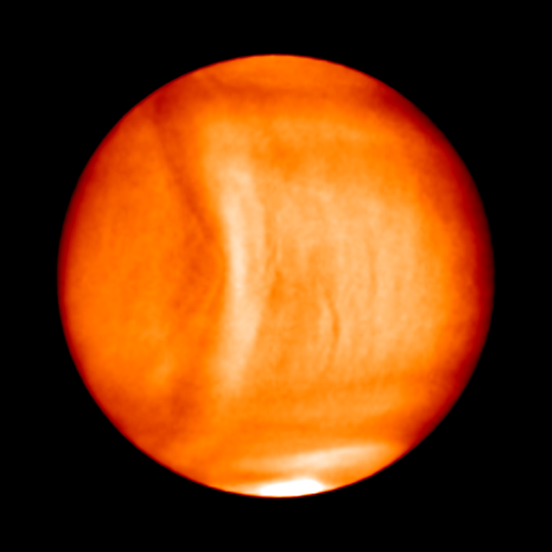 <span class="caption">Strange shape in Venus' atmosphere.</span> <span class="attribution"><span class="source">©Planet-C</span></span>