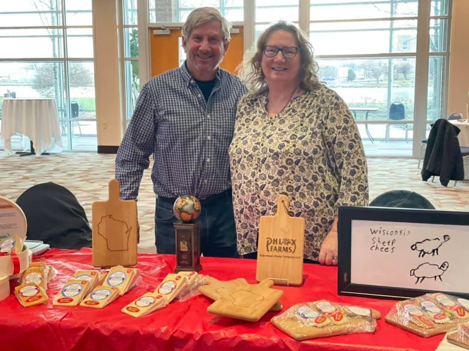 Darlene and Steve Eckerman placed second in mixed cheese at the World Dairy Expo’s 2022 Championship Dairy Product Contest with their 2019 variety called Ewemazing.