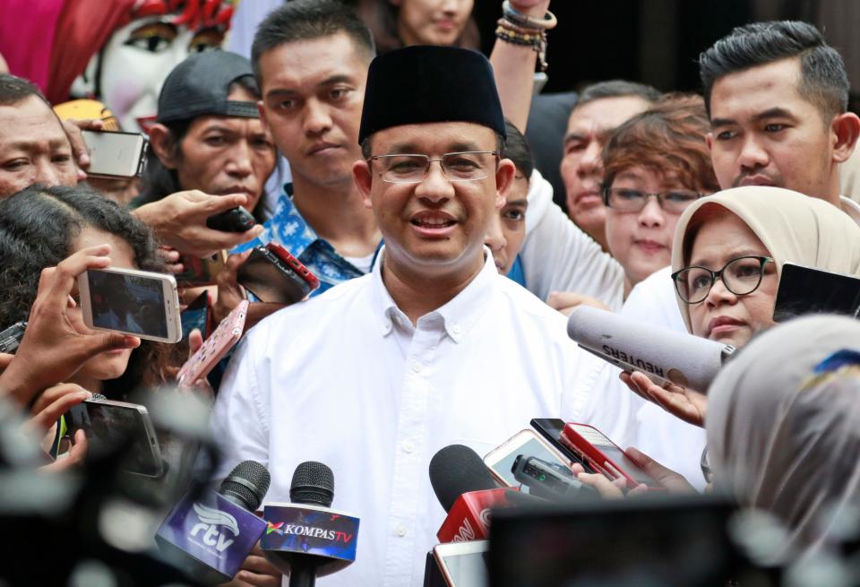 Jakarta Mayor Anies Baswedan in 2017.