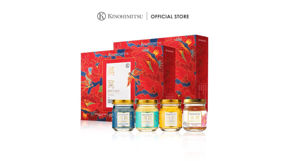 [Buy 1 Free 1] Kinohimitsu Bird's Nest Gift Set 8s. (Photo: Shopee SG)