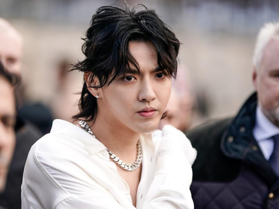 Kris Wu attended Paris Fashion Week in January 2019.