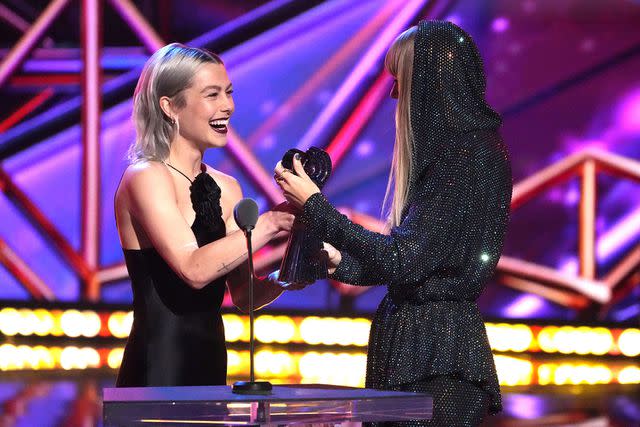 Kevin Mazur/Getty Phoebe Bridgers and Taylor Swift