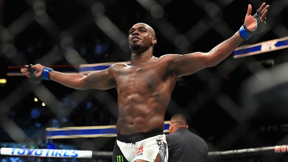 Jones was supposed to be celebrating a redemption story with his UFC 214 win. Pic: Getty