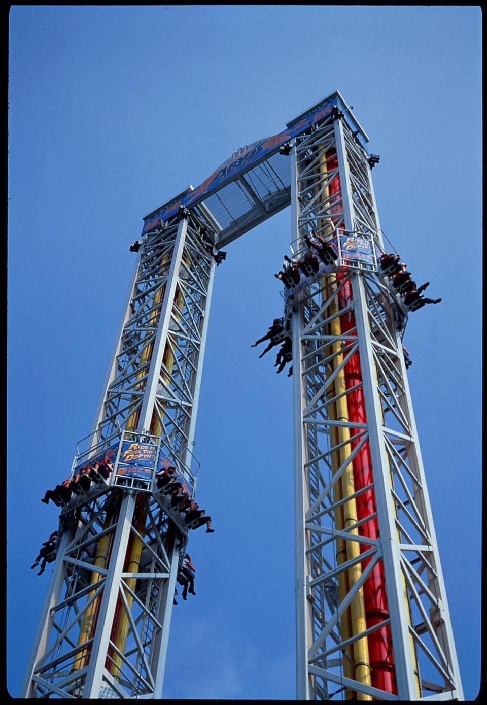 Thrill Mountain lives up to its name with extreme attractions that will give you a taste of flight at The Aviator and ultimate drop from The Abyss. (Photo by Ocean Park Hong Kong)