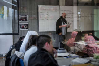 Dans une école de Stuttgart, en Allemagne, en mars 2019.. PHOTO LAETITIA VANCON/THE NEW YORK TIMES