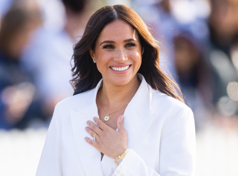 Meghan wurde von einer Angestellten eines Restaurants, in dem der Royal zu Gast war, als ‚reizend‘ beschrieben. (Getty Images)