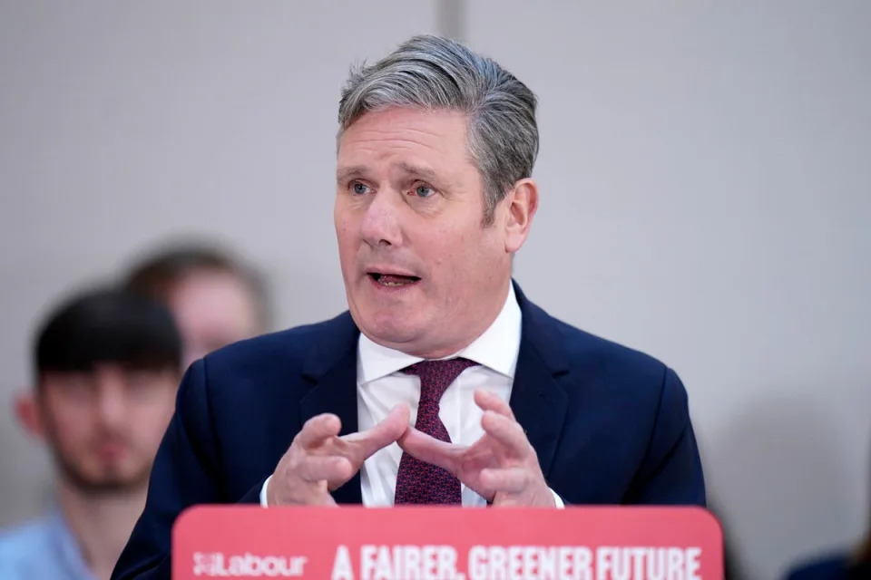 Starmer’s pledges are an echo of New Labour’s 1997 promises (PA)