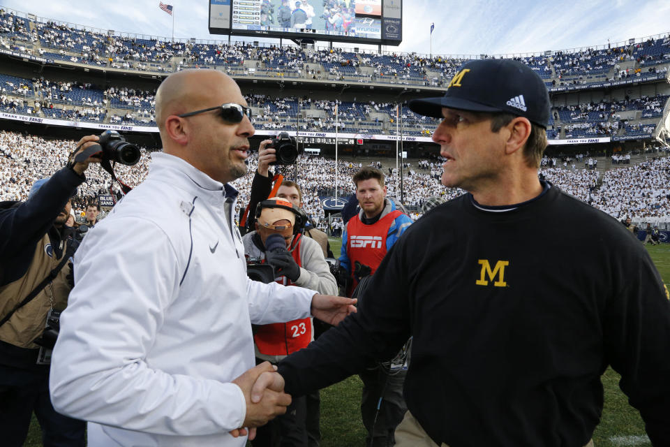 Jim Harbaugh and James Franklin