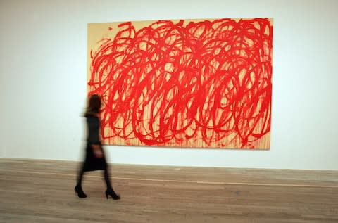 Untitled (2008), Cy Twombly - Credit: Glenn Copus/Evening Standard/REX/Shutterstock