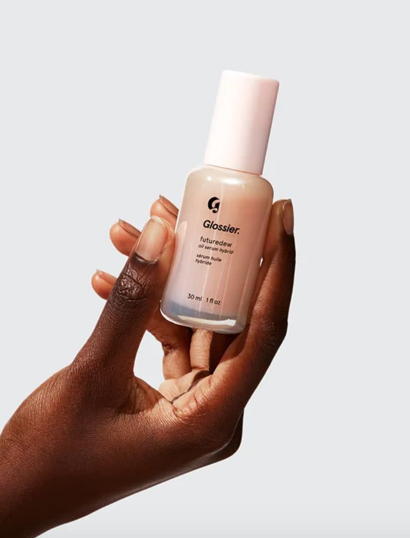 I&rsquo;m a long time Glossier user so I always do a big restock whenever they have a sale (everything is 25% off right now). My work-from-home makeup routine has consisted exclusively of <a href="https://fave.co/2PXgGKj" target="_blank" rel="noopener noreferrer">Futuredew</a>, <a href="https://fave.co/39GCf84" target="_blank" rel="noopener noreferrer">Stretch Concealer</a> and <a href="https://fave.co/2nAExU1" target="_blank" rel="noopener noreferrer">Boy Brow</a> for a natural, refreshed and glowing look. <a href="https://fave.co/2PXgGKj" target="_blank" rel="noopener noreferrer">Futuredew</a> is probably my favorite product &mdash; I smear one pump of it across my cheekbones, eyelids and nose for a dewy, just-walked-out-of-the steam-room glow. I might also treat myself to the <a href="https://fave.co/32CItDt" target="_blank" rel="noopener noreferrer">pink Glossier hoodie</a>. -<strong> Gonzalez</strong>