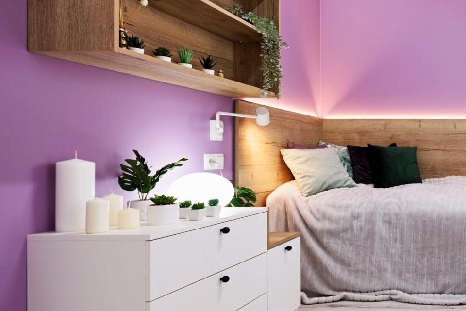 Lavender bedroom