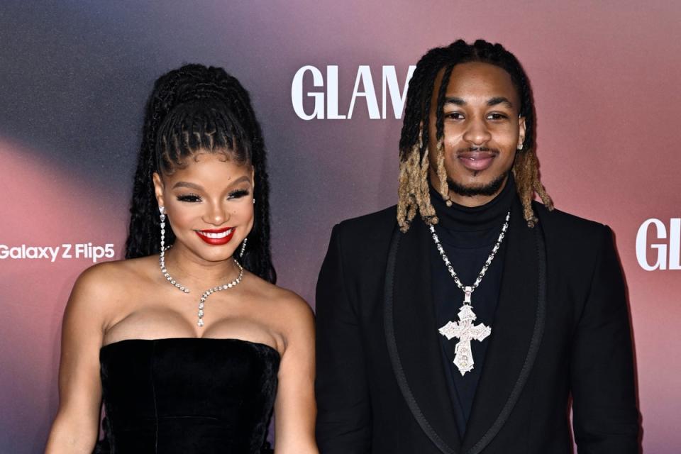 Halle Bailey and DDG have welcomed a son called Halo (Gareth Cattermole/Getty Images)