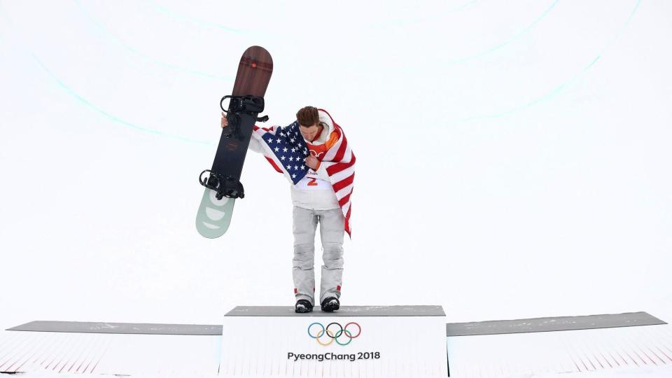 <p>Cameron Spencer, Chief Photographer, Getty Images <br>At the Phoenix Snow Park where the snowboarding events are taking place, they don’t do the medal ceremony on the hill and only a flower ceremony takes place. Usually what happens after that is the athletes will then return to the podium with their country’s flag for a second photo opportunity. <br>Today USA Gold medalist Shaun White stayed behind on the podium by himself allowing me to take this humbling photo of him as he takes a bow to the crowd, thanking them for their support. I’m always waiting for a moment like this, a unique moment that is unscripted and yet speaks to many. It is my favourite photograph that I captured at the Snowboard Men's Halfpipe Final.</p>