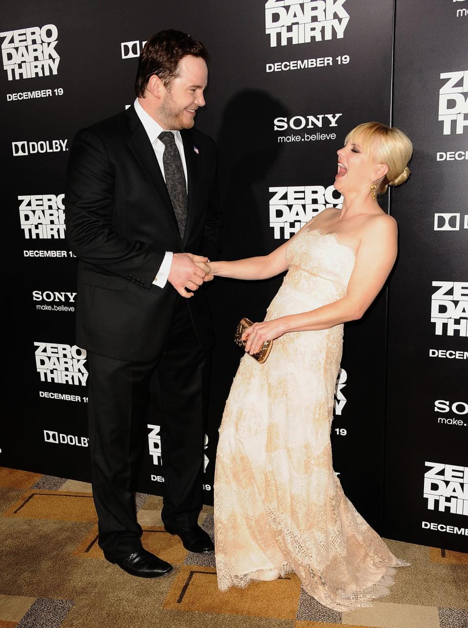 Anna Faris Chris Pratt TBT