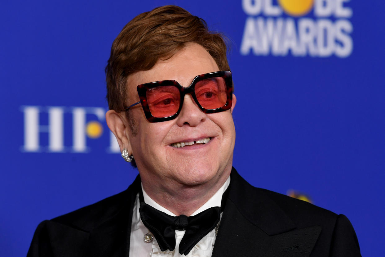 Elton John joined in with his message. (Getty Images)