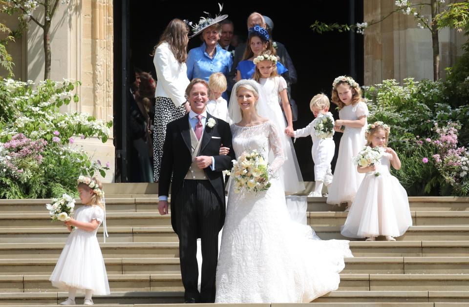 <p>Today, a year after Prince Harry and Meghan Markle tied the knot at Windsor Castle, we had a bit of royal wedding déjà vu as Lady Gabriella Windsor celebrated her nuptials to financier Thomas Kingston at the same venue. As the bride, daughter of Prince and Princess Michael of Kent, and groom tied the knot at St. George's Chapel in Windsor Castle, we tracked the standout moments of their big day. Scroll through for what you missed from their touching wedding ceremony.</p>