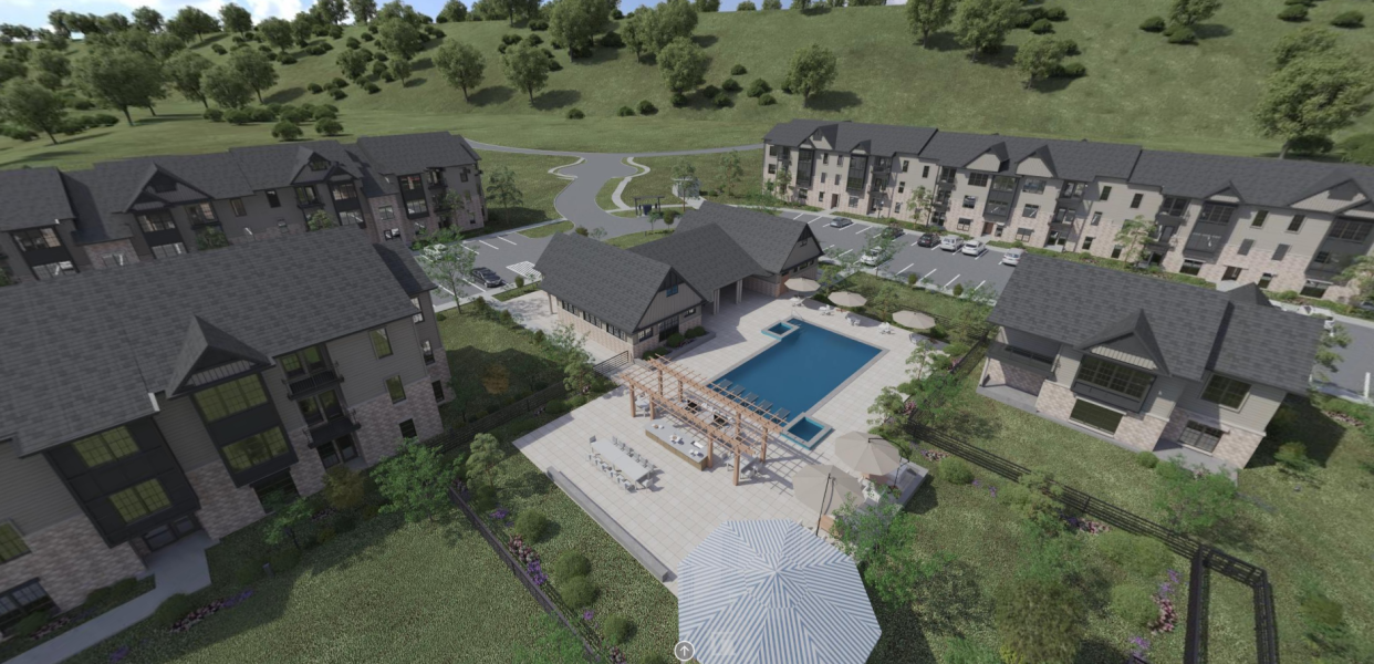 A rendering of Vicinity at Memorial Pointe.