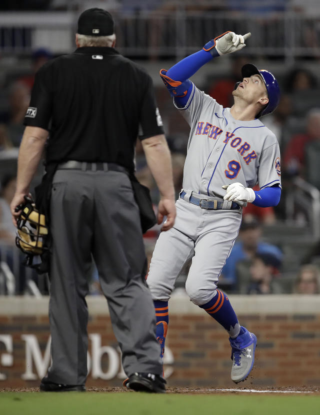 Nimmo 2 HRs, leads Megill, Mets over Braves 4-3 - The San Diego  Union-Tribune