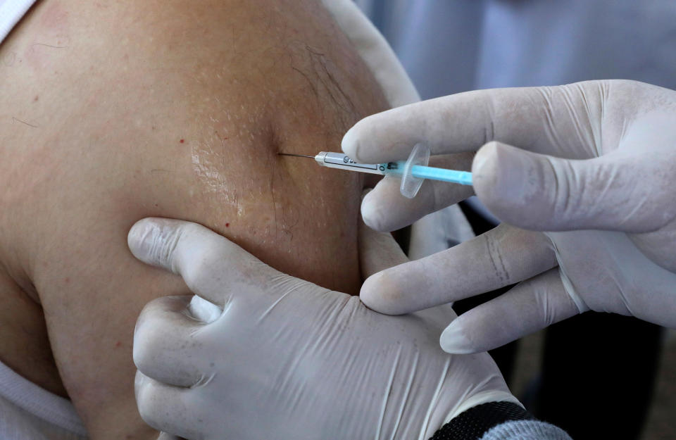 Image: Vaccination in Bethlehem (Hazem Bader / AFP via Getty Images)