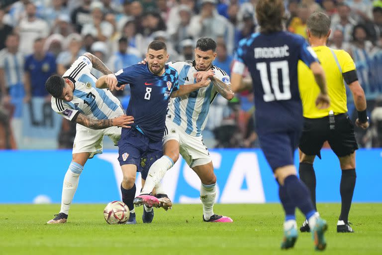 Partido entre Argentina y Croacia por semifinales de la Copa del Mundo