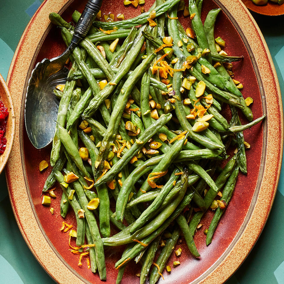 Green Beans with Pistachios & Orange