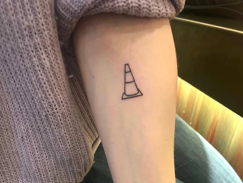 ashton cone tattoo