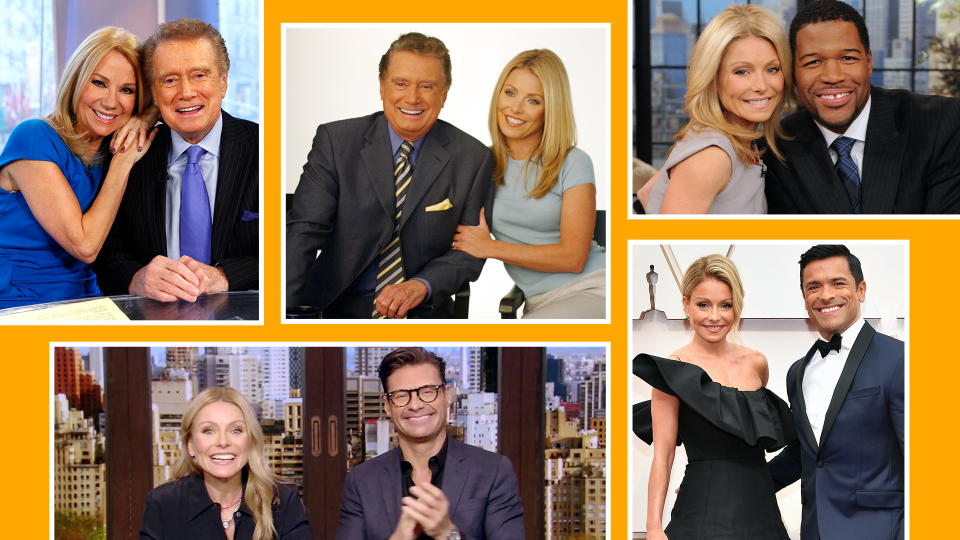 Ryan Seacrest is leaving Live &#x002014; and Mark Consuelos will be taking the chair next to wife Kelly Ripa. We look at the history of co-hosts. (Photos: Getty Images)
