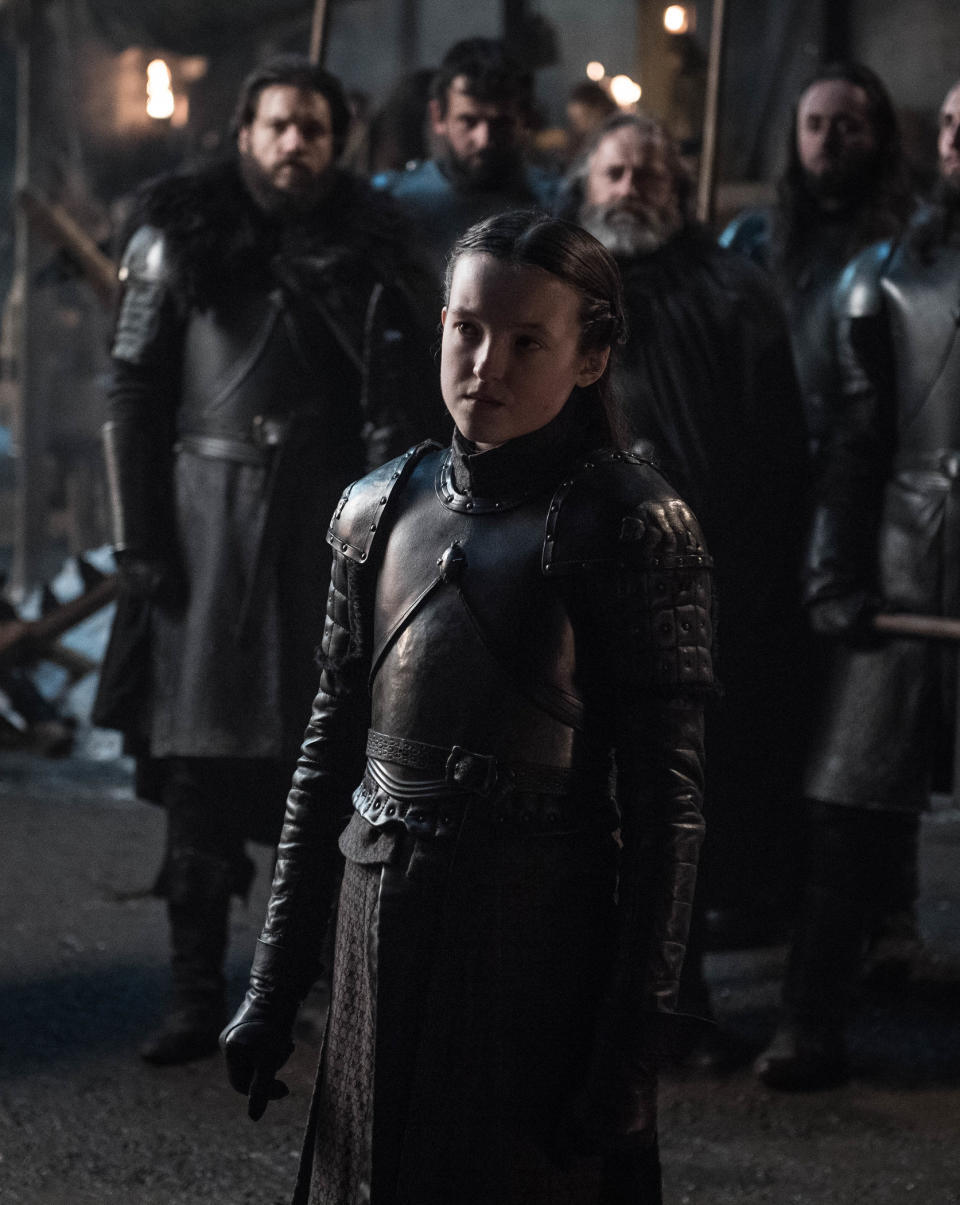 Bella Ramsey as Lyanna Mormont in <i>Game of Thrones</i>. (Photo: Helen Sloan/HBO)