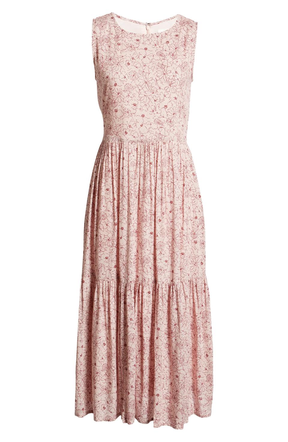 Treasure & Bond Floral Tiered Dress. Image via Nordstrom.