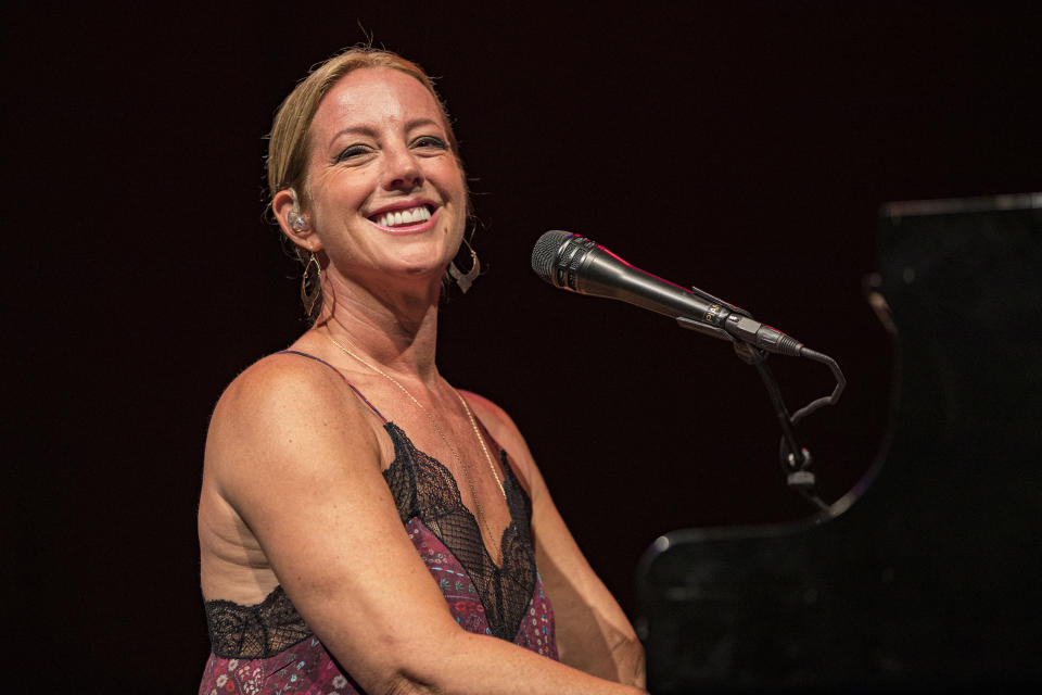 SAN DIEGO, CALIFORNIA - SEPTEMBER 21: Musician Sarah McLachlan performs on stage at Humphreys Concerts By the Bay on September 21, 2022 in San Diego, California. (Photo by Daniel Knighton/Getty Images)