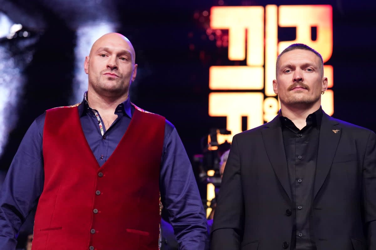 Tyson Fury takes on Oleksandr Usyk in Saudi Arabia  (PA Wire)