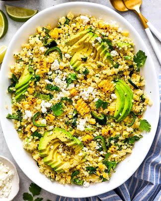 Charred Corn and Avocado Quinoa Salad