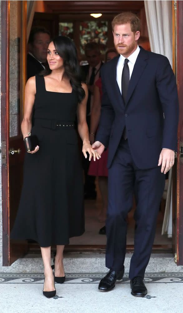 Meghan Markle nd Prince Harry at the last event of their first day on their royal visit to Ireland