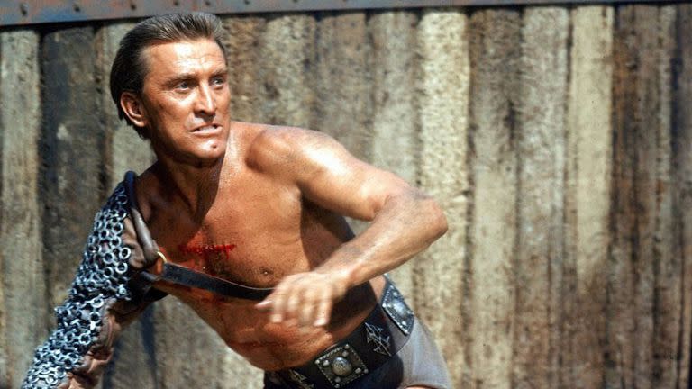 Kirk Douglas en la película "Espartaco"