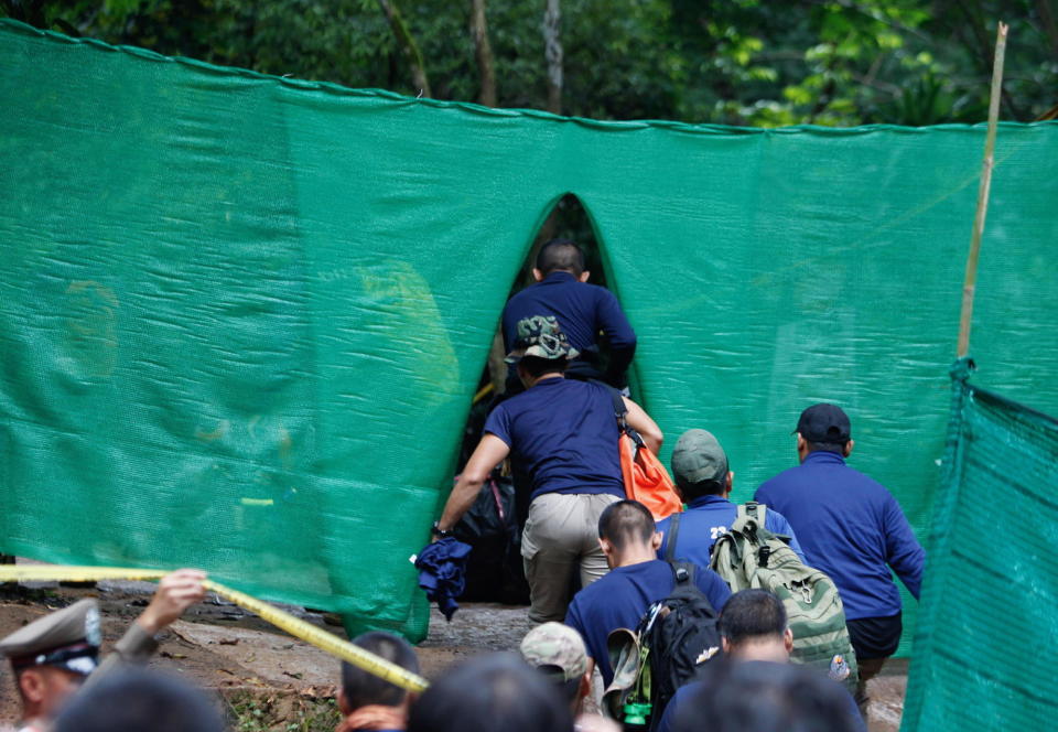 #FOTOS: Así se vivió el rescate de los niños atrapados en una cueva de Tailandia