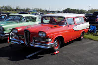 <p>It’s often thought that the <strong>Ford’s Edsel</strong> was a disastrous car, but this isn’t quite true. In fact, Edsel was a disastrous brand which Ford believed – quite wrongly, as it turned out – would increase its sales in the late 1950s and on into the following decade and help it counter a then-rampant General Motors, which held a slightly unworldly 50% of the US car market at the time.</p><p>Seven Edsels were introduced for the 1958 model year, though you’d be doing well to name any of them. The Roundup, along with the <strong>Bermuda</strong> and the<strong> Villager</strong>, was one of three <strong>station wagons</strong>, and the only one with two rather than four passenger doors. Varying production numbers are quoted up to the point (shortly after launch) where Ford realised it shouldn’t have bothered, but they are all in the high three figures – a terrible result even by Edsel’s standards, and quite calamitous for what was intended to be a popular car.</p>