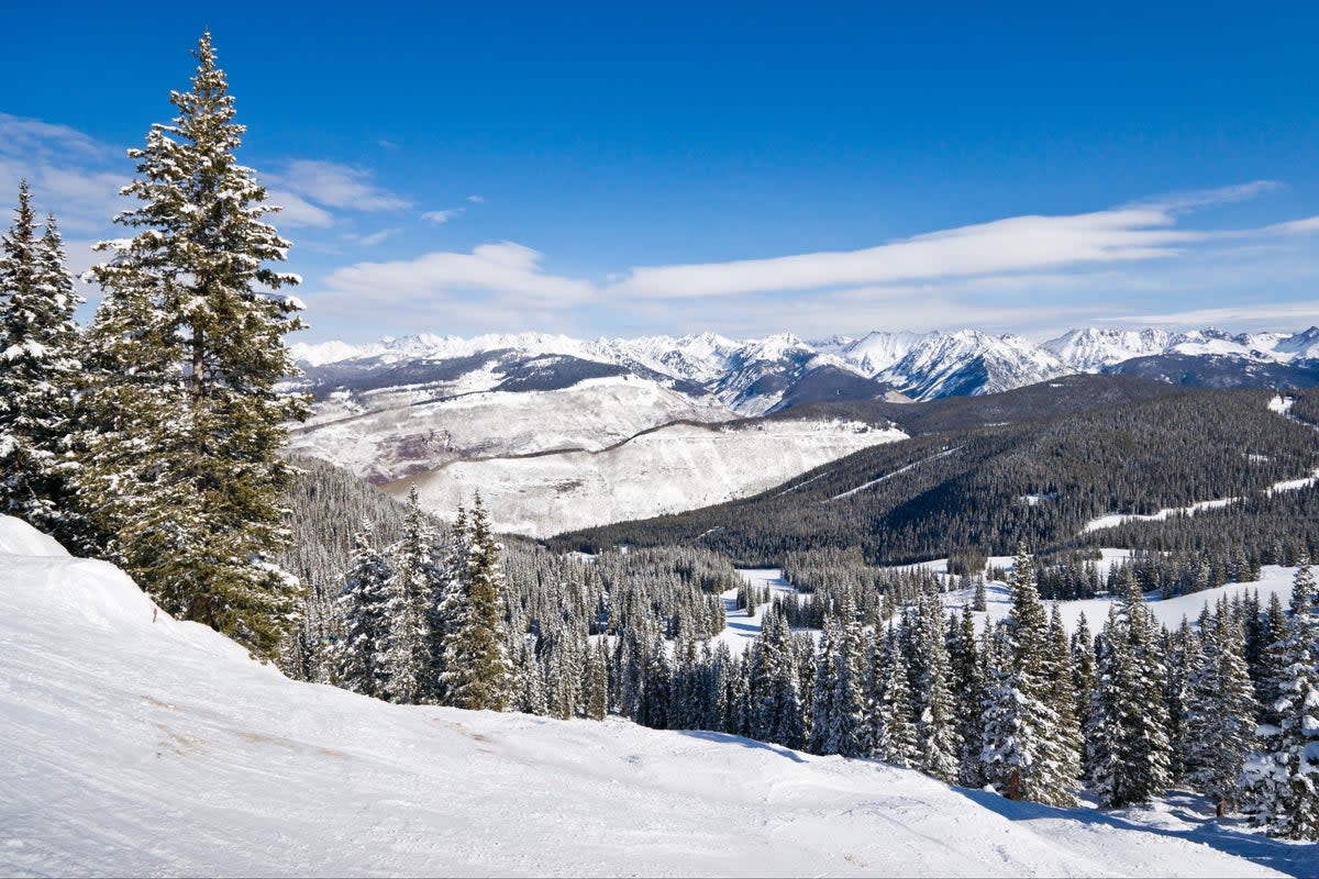 A view of ski slopes in Colorado. A resort in Aspen had sued a UK designer for sending influencers to its slopes (Getty Images)