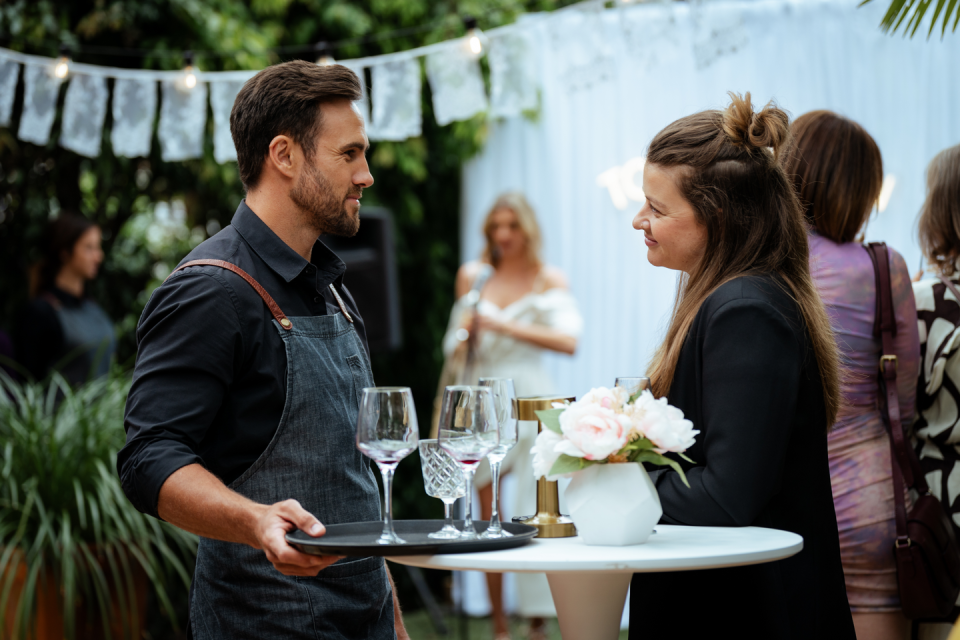 aaron brennan, chelsea murphy and cara varga murphy in neighbours