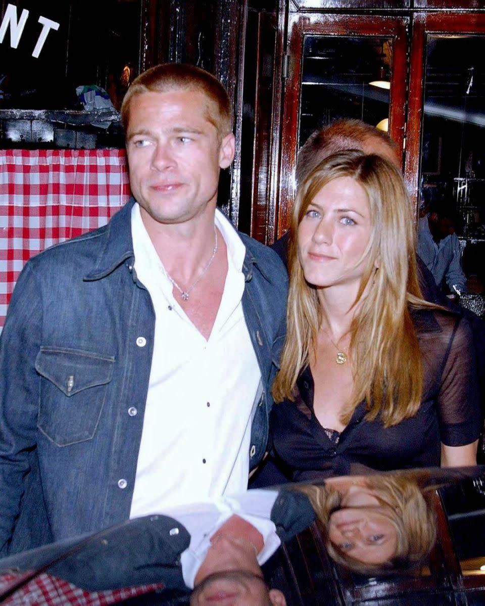 Brad and Jen were together for seven years until their separation 14 years ago. Source: Getty.