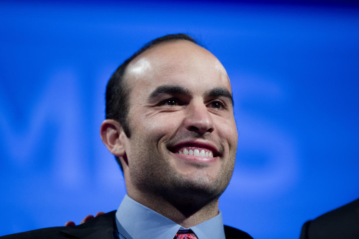 American soccer great Landon Donovan will manage the new USL team he also co-owns. (AP Photo/Matt Rourke)