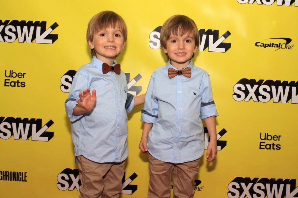 Hugo and Lucas Lavoie at Pet Sematary SXSW World Premiere, photo by Heather Kaplan