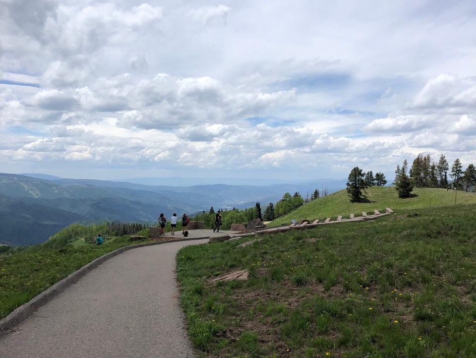 the view from the top of eagle bahn gondola