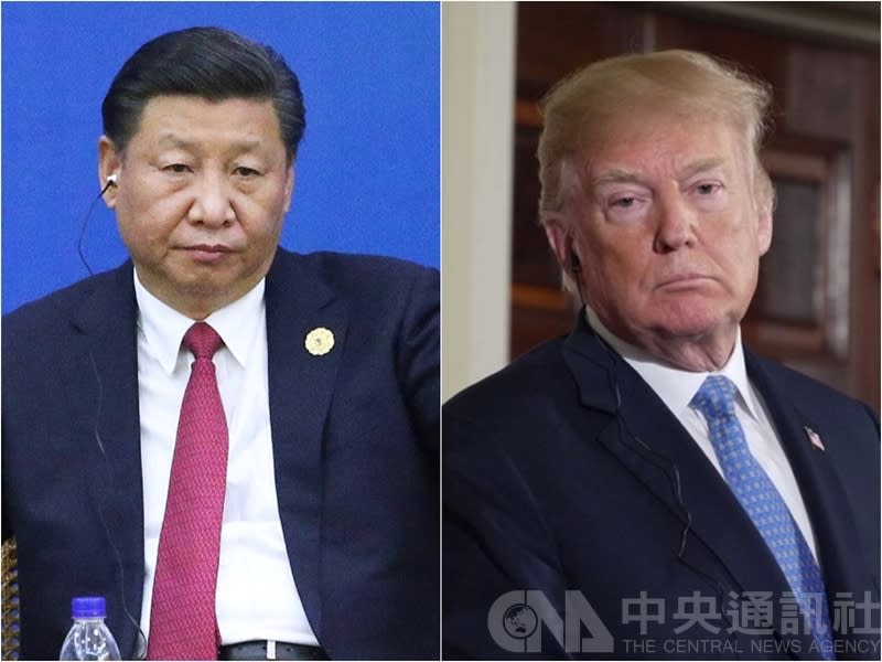 中國國家主席習近平（左）、美國總統川普（右）。（中央社／資料照）