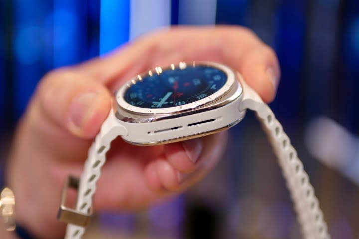 The side of the Samsung Galaxy Watch Ultra.