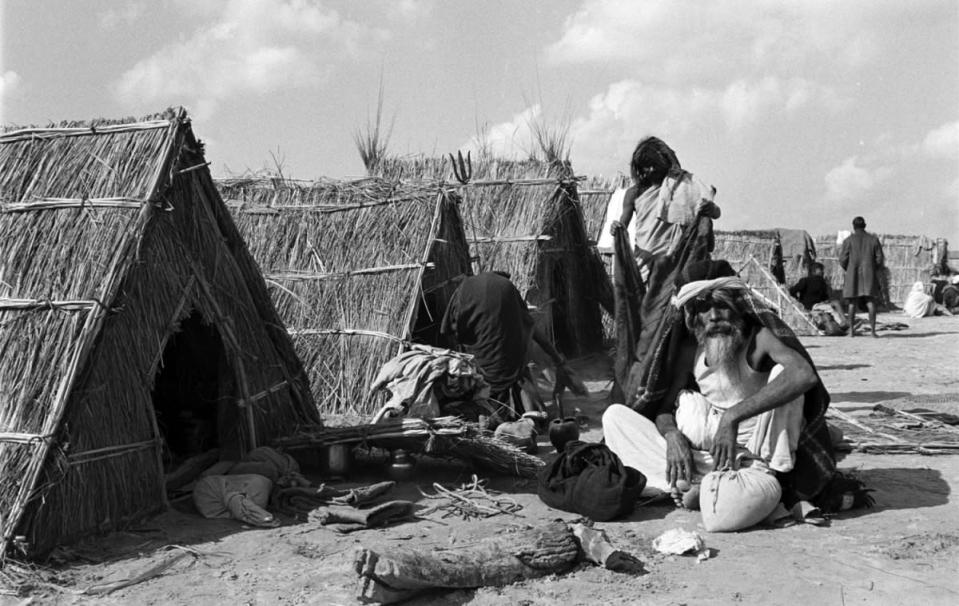 Not originally published in LIFE. Scene during the Kumbh Mela, India, 1953. (James Burke—Time & Life Pictures/Getty Images) <br> <br> <a href="http://life.time.com/culture/kumbh-mela-rare-photos-from-an-ancient-religious-festival-1953/#1" rel="nofollow noopener" target="_blank" data-ylk="slk:Click here to see the full collection at LIFE.com;elm:context_link;itc:0;sec:content-canvas" class="link ">Click here to see the full collection at LIFE.com</a>