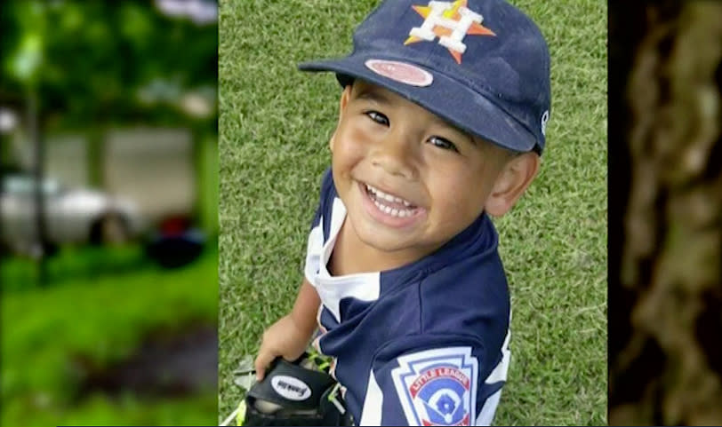 Francisco Delgado Jr., 4, passed away from ‘dry drowning’ almost a week after a family vacation to the Texas City Dike. <em>(Photo screenshot KHOU-TV)</em>