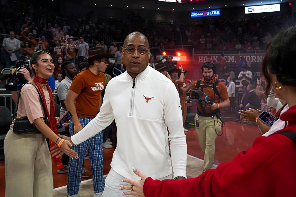 Rodney Terry will lead the Longhorns against Texas A&M twice and Oklahoma twice, giving the Longhorns matchups with their two biggest rivalry schools in their first SEC season. They'll also face former UT coach Rick Barnes, now with the Volunteers, and former Kentucky coach John Calipari, now at Arkansas.