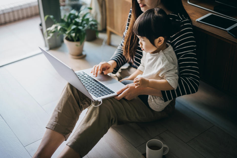 Parent with child